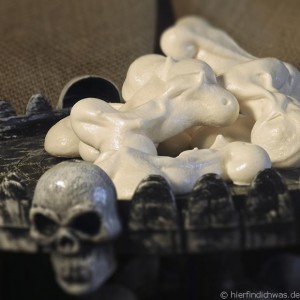 Backen, Baiserknochen, Halloween, Kindergeburtstag, Grusel