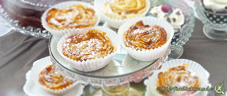 Apfelrose – Ein wundervoll knuspriges Blätterteig Rezept