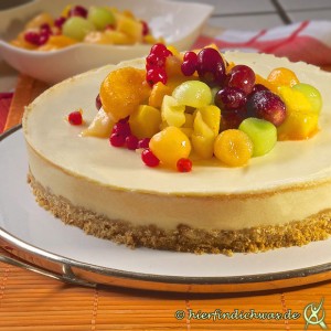 Fruchtiger Kaesekuchen