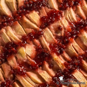 Blechkuchen Rezepte mit Apfel und Preiselbeeren