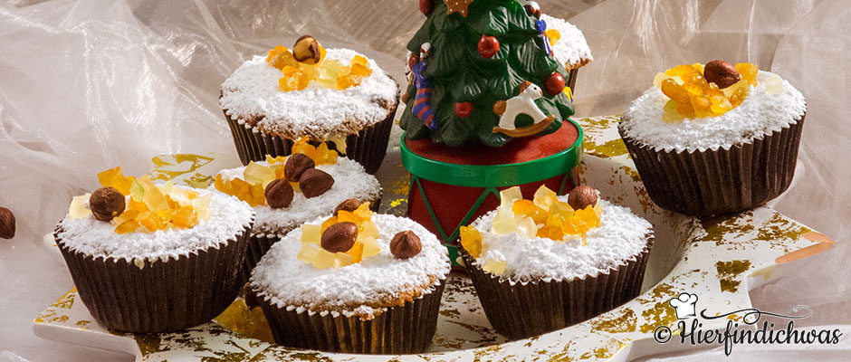 Drei Nüsse für Aschenbrödel oder doch lieber Stollenmuffins mit Haselnüssen