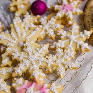 Schneekristallplaetzchen