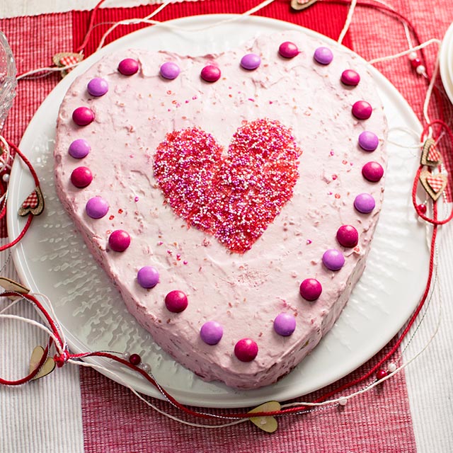 Torte fuer Valentinstag Muttertag