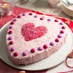 Himbeerherztorte-Valentinstag