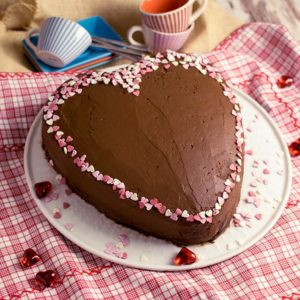 Schokoladetorte-Herzform