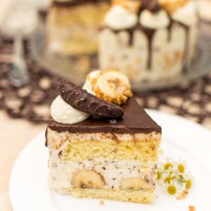 Bananentorte mit Stracciatellacreme