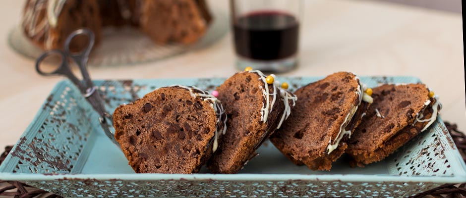 Rotweinkuchen Rezept mit Schoko
