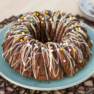 Rotweinkuchen mit Schokolade