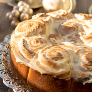 Vanillekuchen mit Hefe